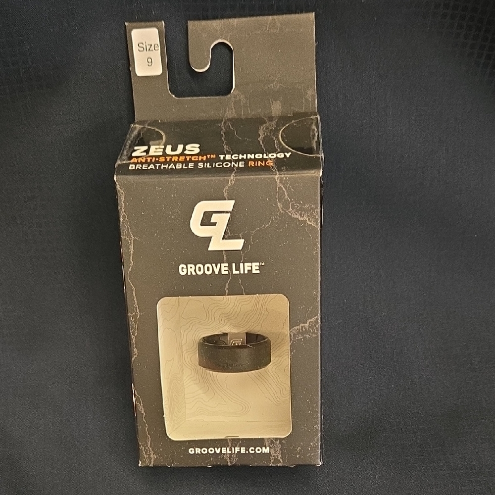 Groove Life Black Silicone Ring for Men